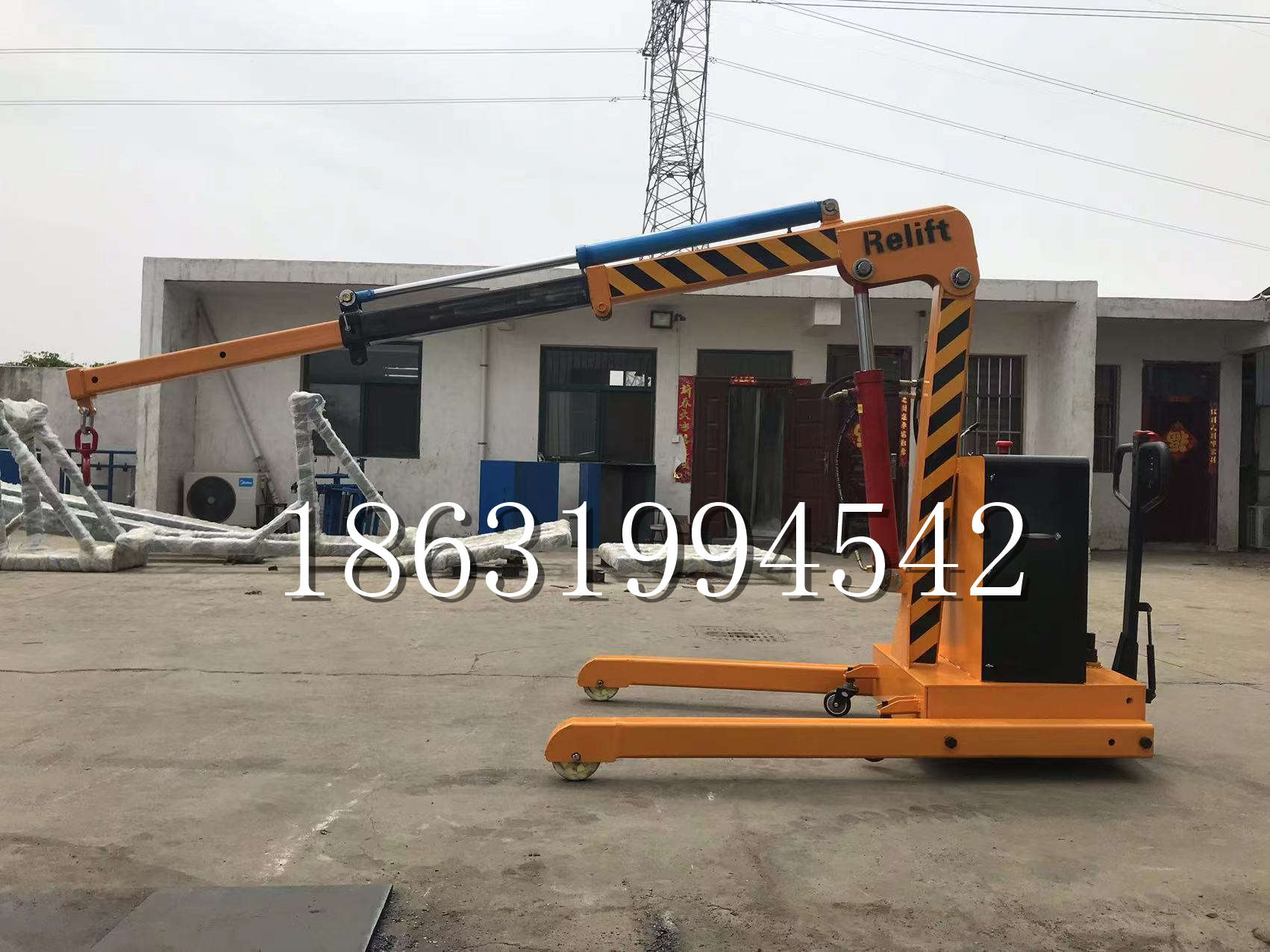 澳门特别行政区久征定做3吨三轮随车吊 农用园林绿化移树吊 平板工程用小吊机